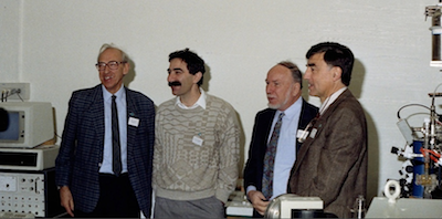 Photographie de quatre anciens directeurs du CRPG (1970-1993)