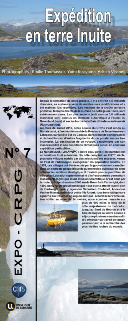 Affiche de l'exposition "Expédition en terre Inuite"