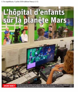 Article de l'Est républicain - animations CRPG au CHU Brabois