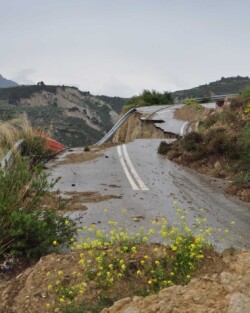 Photographie de l'exposition "Le rift de Corinthe"