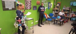 Emission TV8 à l'hopital d'enfants du CHU Brabois sur Mars avec Nicolas, Clarisse et Jessica en février 2024