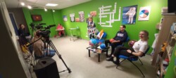 Emission TV8 à l'hopital d'enfants du CHU Brabois sur Mars avec Nicolas, Clarisse et Jessica en février 2024