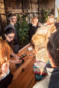 Photo de l'intervention au Jardin Ephémère en 2021