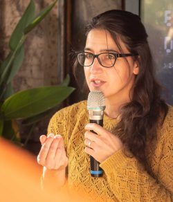 Photo de l'intervention au Jardin Ephémère en 2021