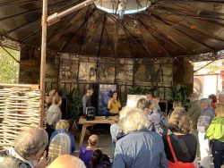 Photo de l'intervention au Jardin Ephémère en 2021