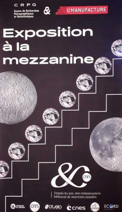 Affiche de l'exposition du CRPG à la Manufacture pour les 80 ans du CNRS