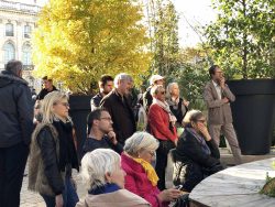 Photo de l'intervention au Jardin Ephémère en 2019