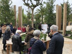 Photo de l'intervention au Jardin Ephémère en 2019