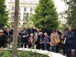 Photo de l'intervention au Jardin Ephémère en 2019