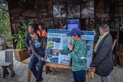 Photo de l'intervention au Jardin Ephémère en 2021