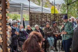 Photo de l'intervention au Jardin Ephémère en 2021