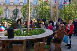 Photo de l'intervention au Jardin Ephémère en 2019