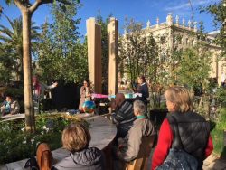 Photo de l'intervention au Jardin Ephémère en 2019