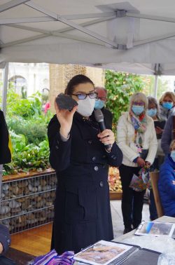 Photo de l'intervention au Jardin Ephémère en 2020