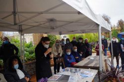 Photo de l'intervention au Jardin Ephémère en 2020