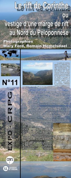 Affiche de l'exposition "Le rift de Corinthe"