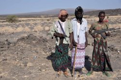 Photographie de l'exposition "Mission sur le volcan Erta Ale en Afar"