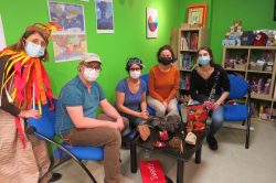 Photo intervention à l'hopital d'enfant - émissions sur les volcans