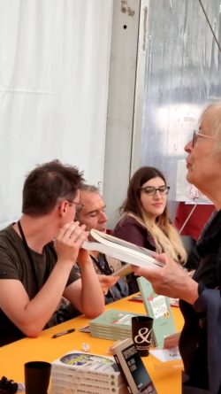 Jessica Flahaut et Sylvain Breton au Livre sur la Place