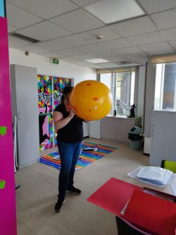 Atelier avec les enfants au CHU Brabois, juin 2023