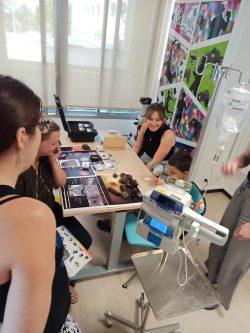 Atelier avec les enfants au CHU Brabois, juin 2023