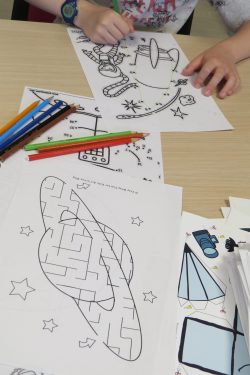 Atelier avec les enfants au CHU Brabois, juin 2023