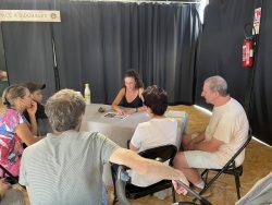 Célia Dalou était au Féru des Sciences pour parler de ses recherches lors des journée européennes du patrimoine.