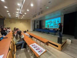 Conférence au lycée Callot en avril 2024 pour les élèves de 1eres et terminales : Guillaume Paris, Laurette Piani