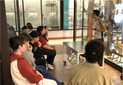 Médiation scientifique auprès des lycéens au Muséum-Aquarium de Nancy dans le cadre de la thèse de Gabriel Fénisse (photo Gabriel)