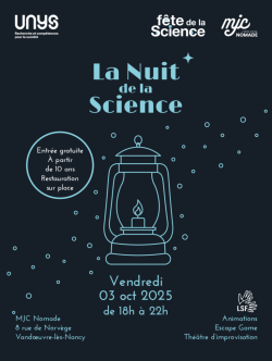Affiche "La nuit de la Science" - 3 oct 2025